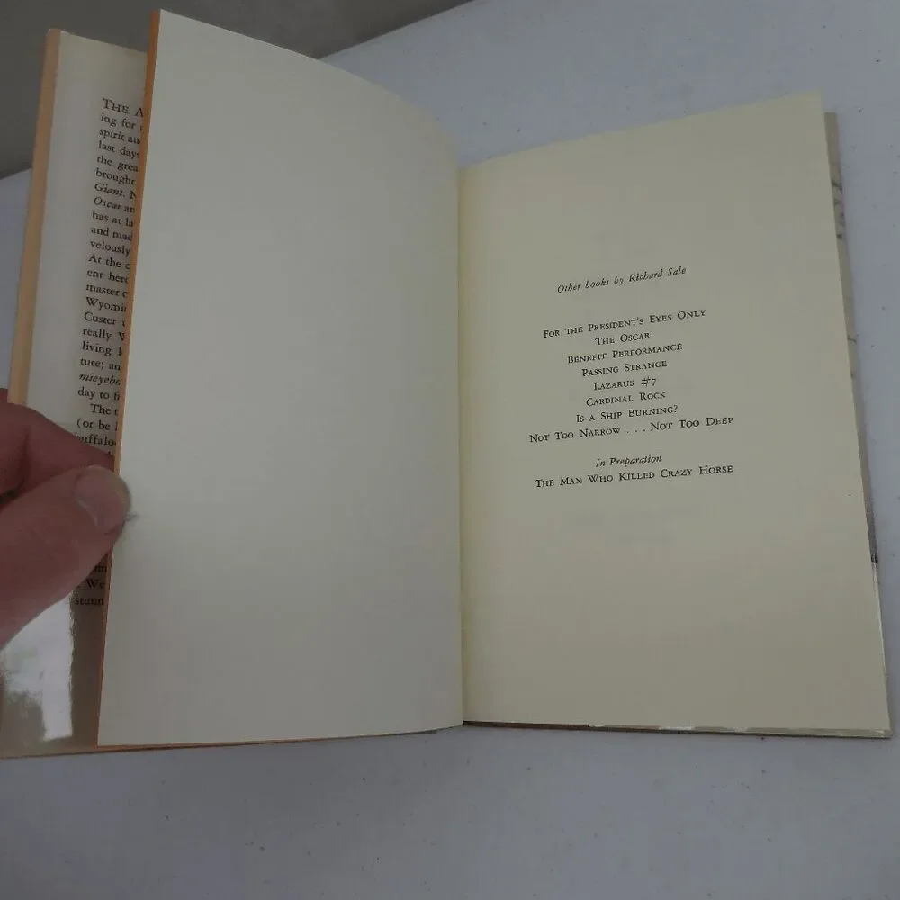 The White Buffalo by Richard Sale Hardcover‎ 1975 1st Edition